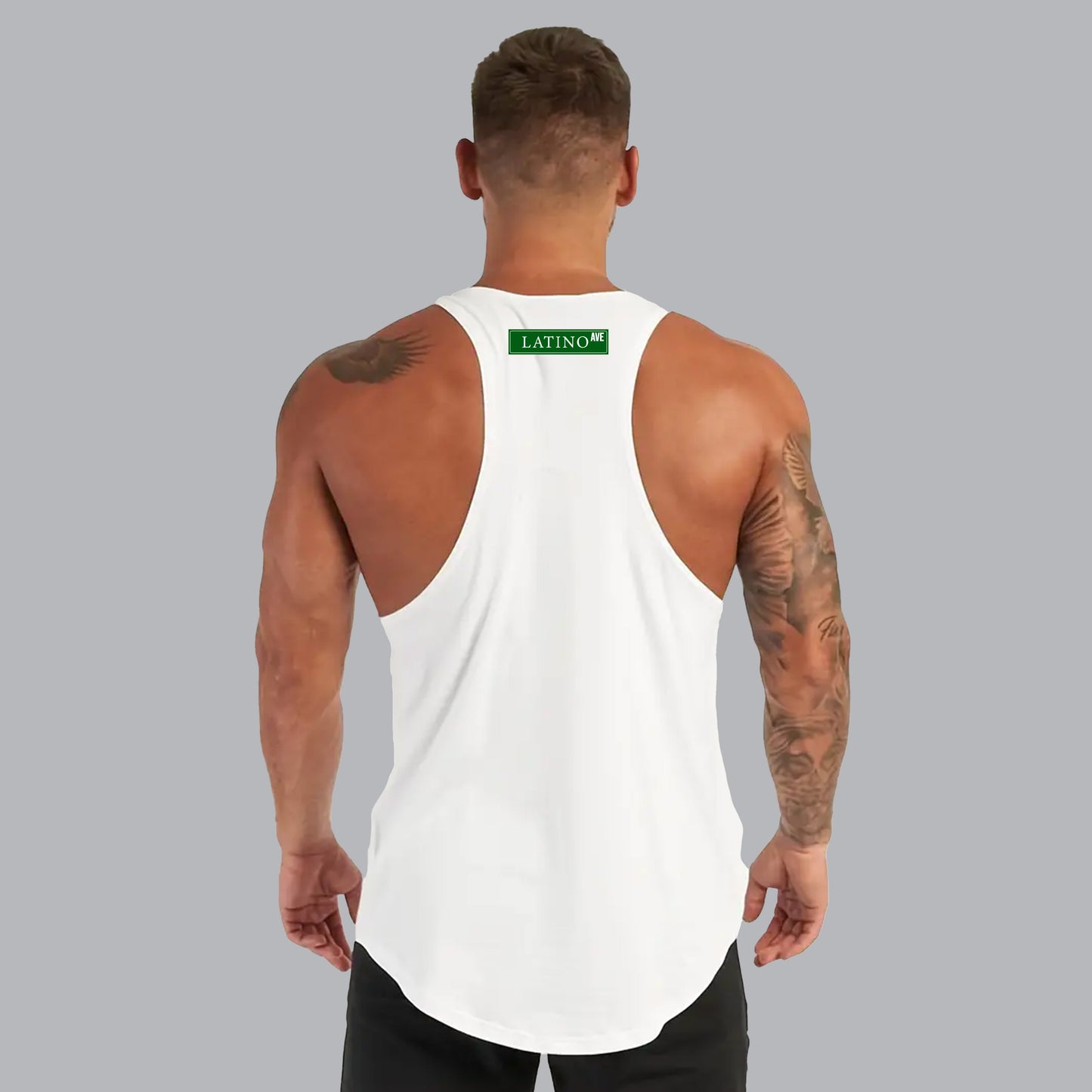 Latino Ave Stretch Low Side Tank Top